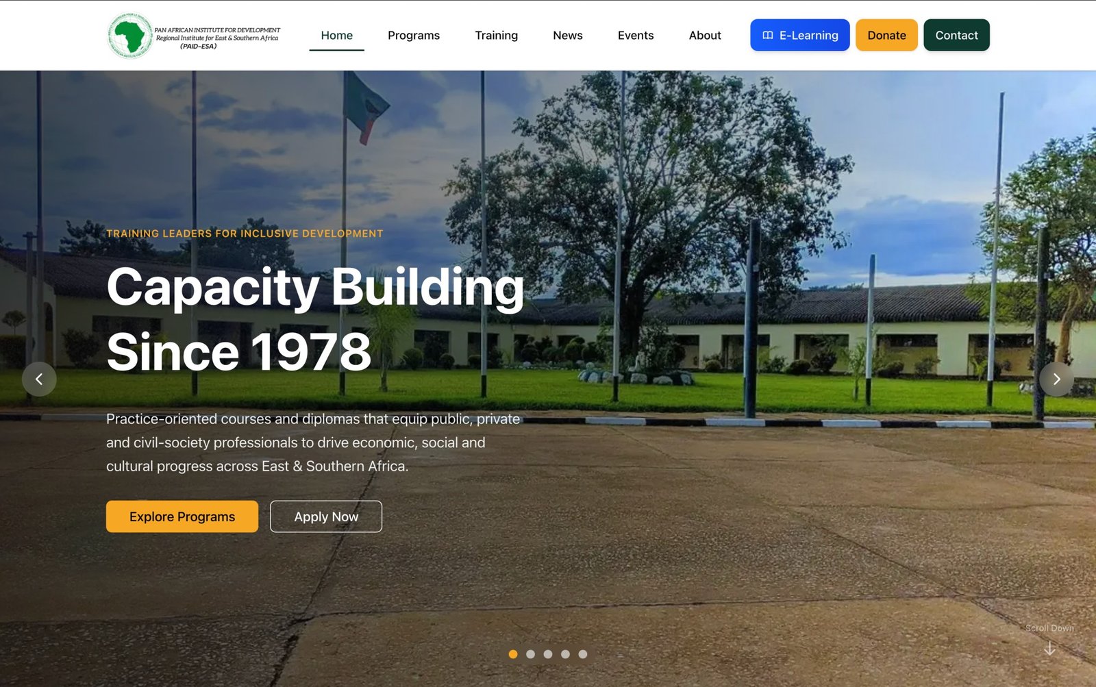 Site institutionnel de PAID-ESA - Image 1